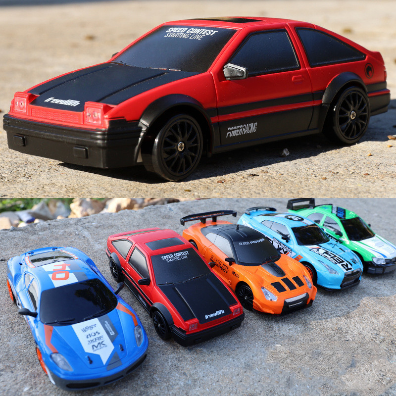 2.4G High speed Drift Rc Car 4WD Toy Remote Control AE86 Model GTR Vehicle Car RC Racing Cars Toy for Children Christmas Gifts - Image 4