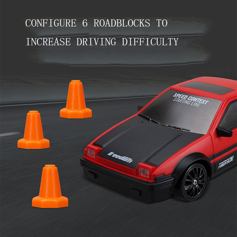 2.4G High speed Drift Rc Car 4WD Toy Remote Control AE86 Model GTR Vehicle Car RC Racing Cars Toy for Children Christmas Gifts - Image 5