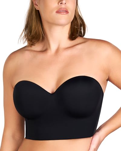 HSIA Longline Strapless Bra for Women, Anti-Slip Support Corset for Large Bust Convertible Bustier Bandeau for Big Breasts - Image 20