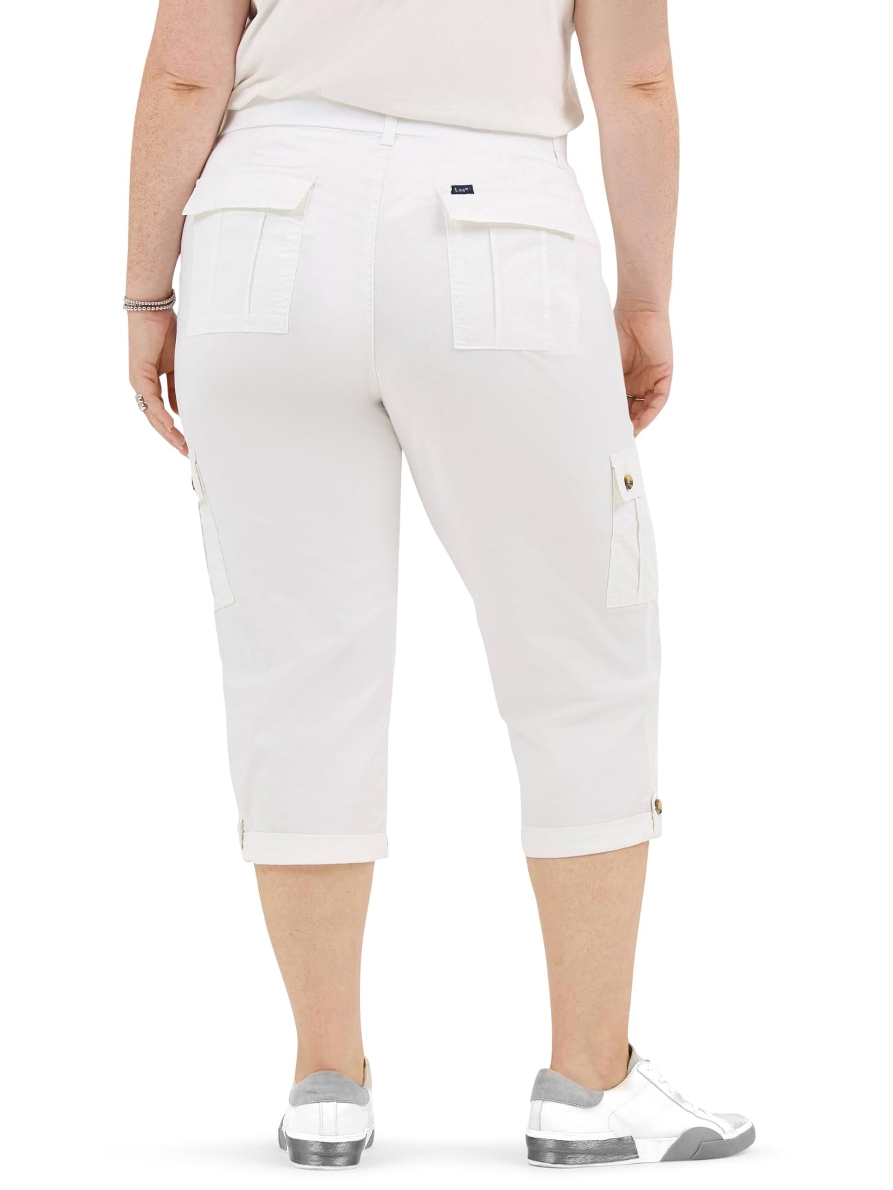 Lee womens Plus Size Ultra Lux Comfort With Flex-to-go Cargo Capri Pant - Image 16
