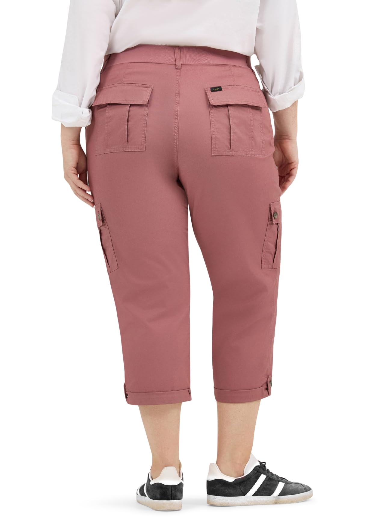 Lee womens Plus Size Ultra Lux Comfort With Flex-to-go Cargo Capri Pant - Image 9