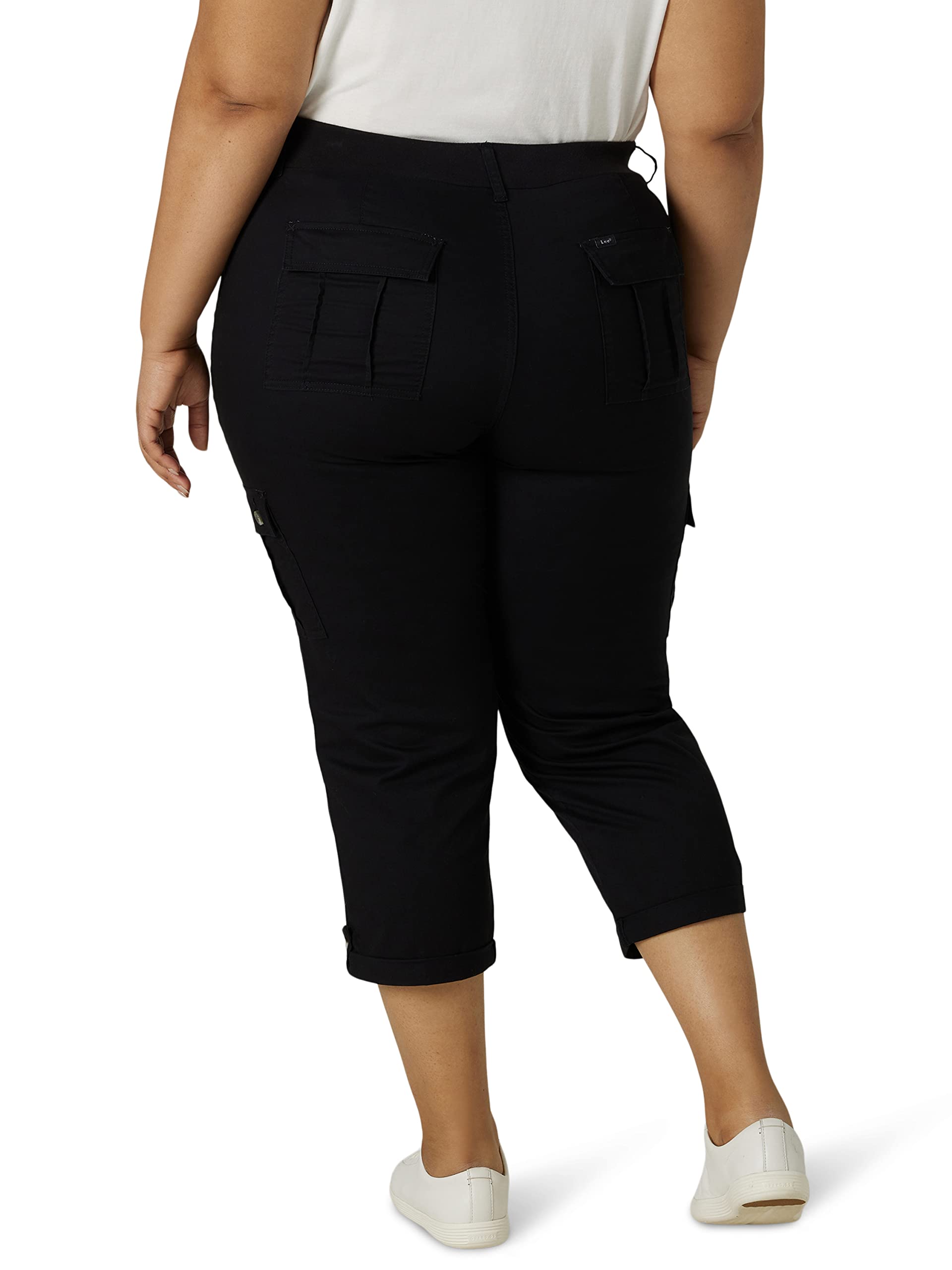 Lee womens Plus Size Ultra Lux Comfort With Flex-to-go Cargo Capri Pant - Image 33