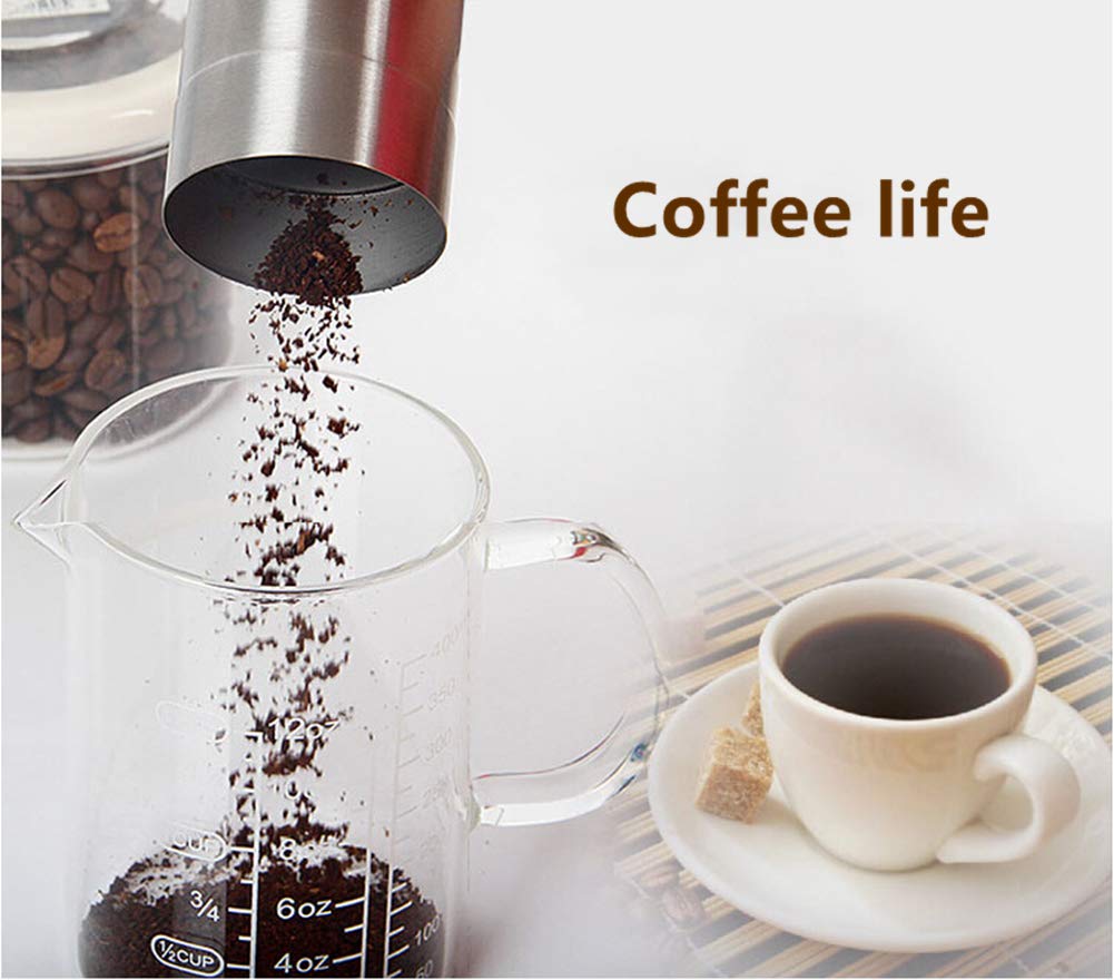 Manual Burr Coffee Grinder - Adjustable Settings for French Press, Espresso, Drip Coffee, Turkish Brew - Stainless Steel Handheld Grinder - Image 3