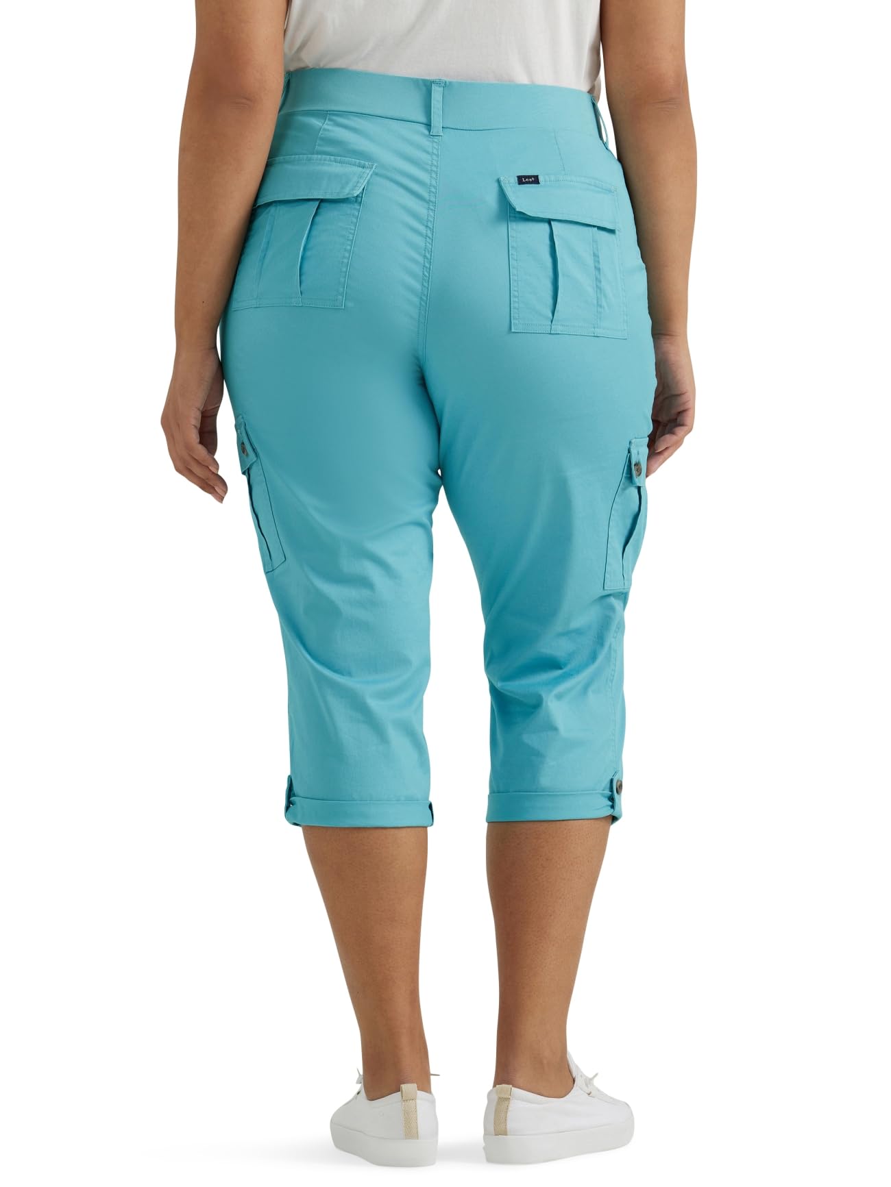 Lee womens Plus Size Ultra Lux Comfort With Flex-to-go Cargo Capri Pant - Image 23