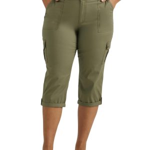 Lee womens Plus Size Ultra Lux Comfort With Flex-to-go Cargo Capri Pant