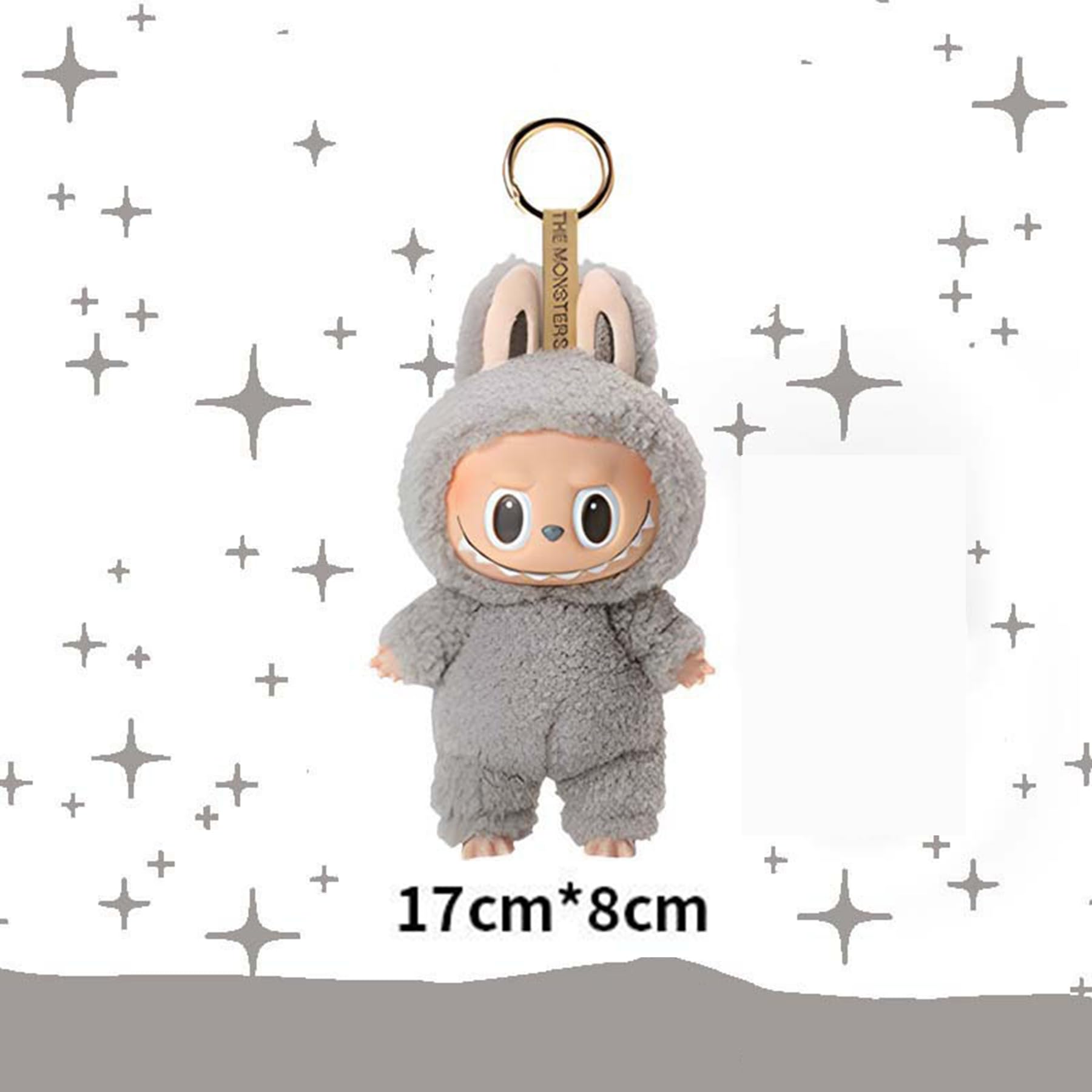 Labubu Keychain backpacks key pendants, Plush Doll Pendant Hanging Decoration Keyring Card Gift, Stress-Relieving Accessory - Image 18