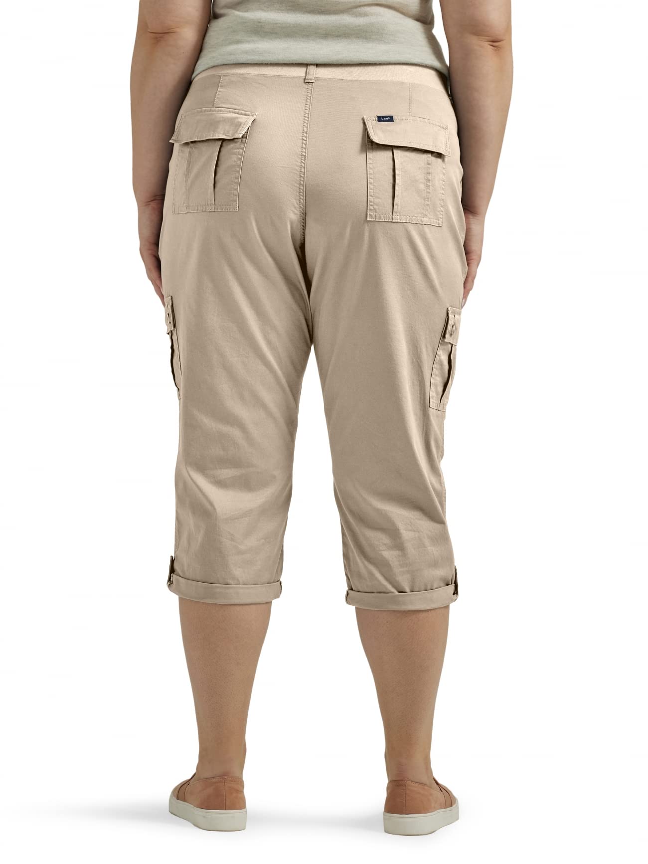 Lee womens Plus Size Ultra Lux Comfort With Flex-to-go Cargo Capri Pant - Image 45