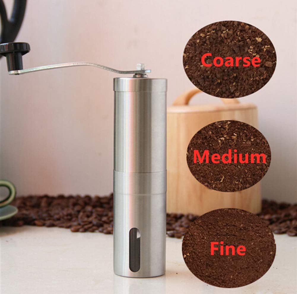 Manual Burr Coffee Grinder - Adjustable Settings for French Press, Espresso, Drip Coffee, Turkish Brew - Stainless Steel Handheld Grinder - Image 4