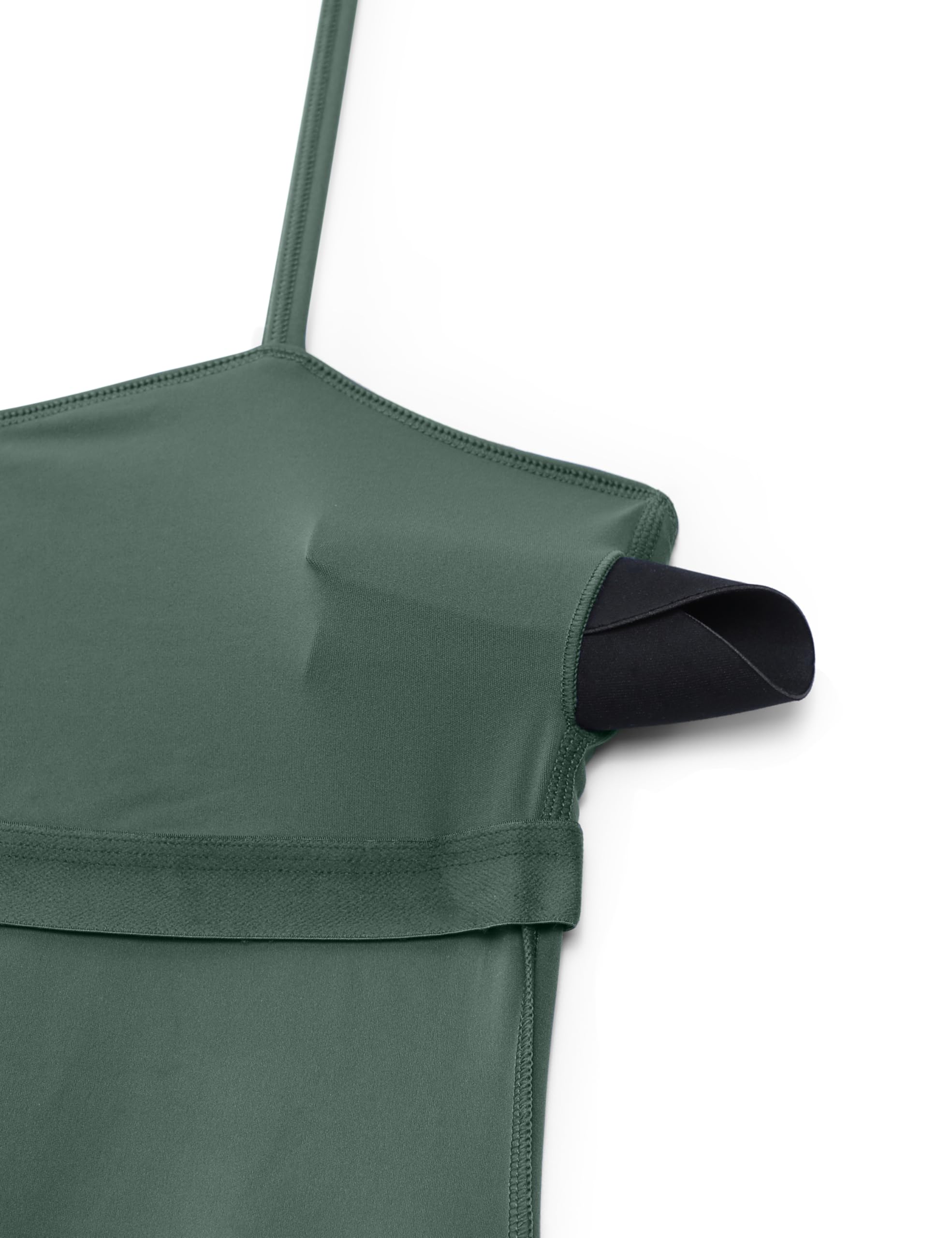 CRZ YOGA Womens Butterluxe Tennis Dress Spaghetti Strap Casual Athletic Sports Outfits with Built-in Shorts and Bras - Image 24