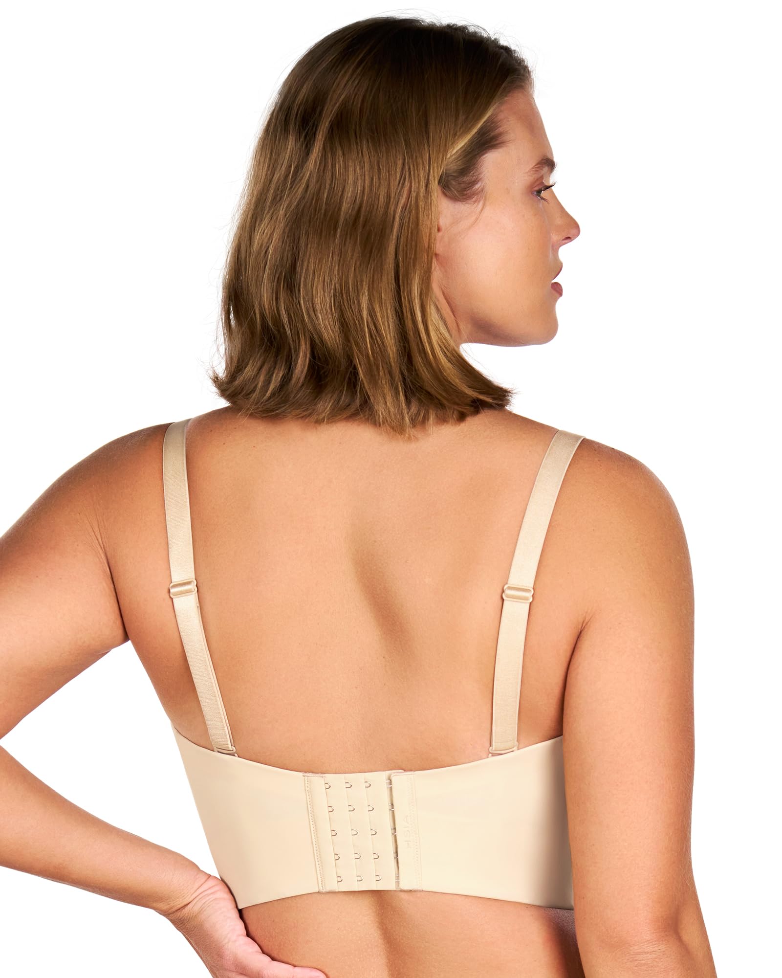 HSIA Longline Strapless Bra for Women, Anti-Slip Support Corset for Large Bust Convertible Bustier Bandeau for Big Breasts - Image 13