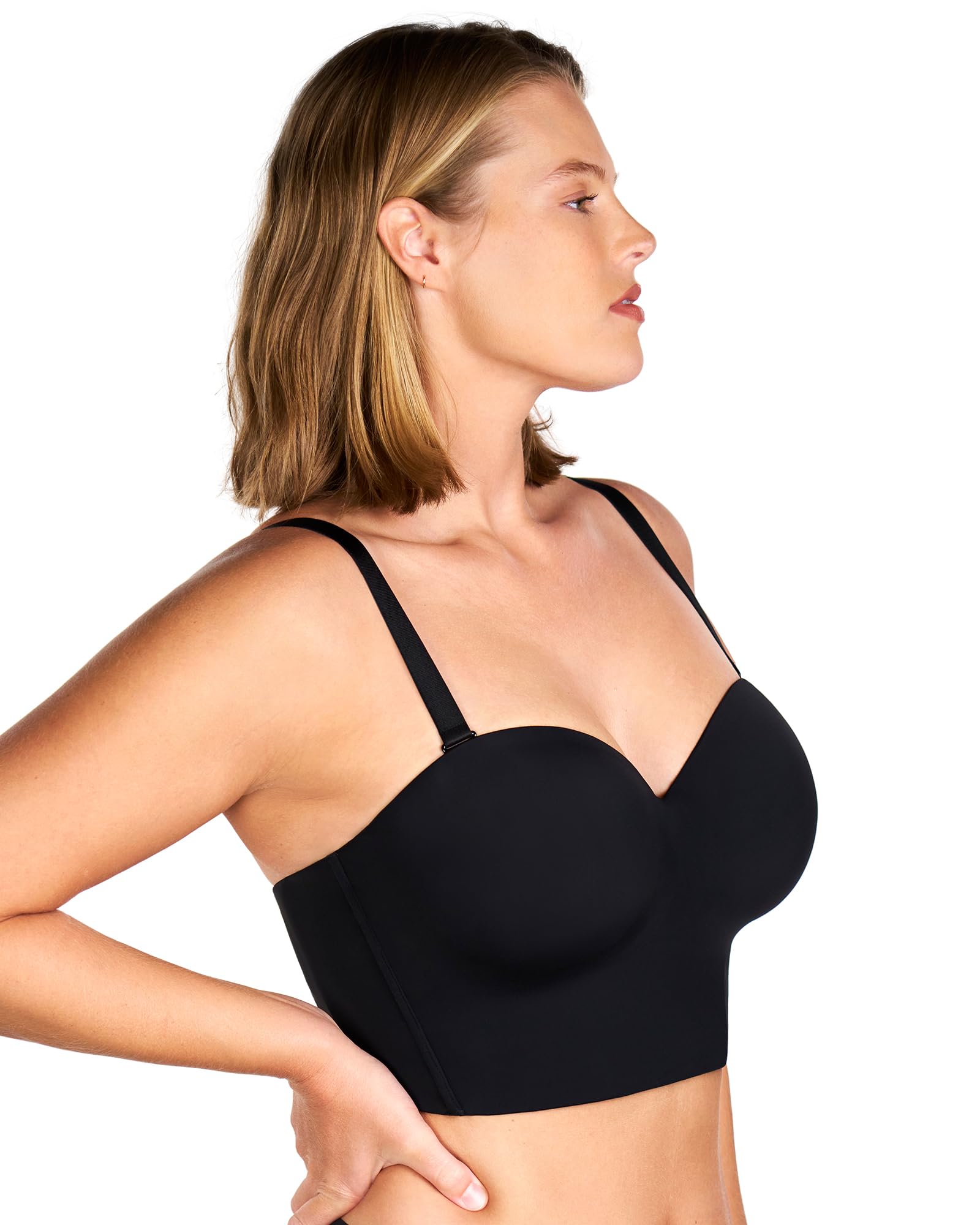 HSIA Longline Strapless Bra for Women, Anti-Slip Support Corset for Large Bust Convertible Bustier Bandeau for Big Breasts - Image 17