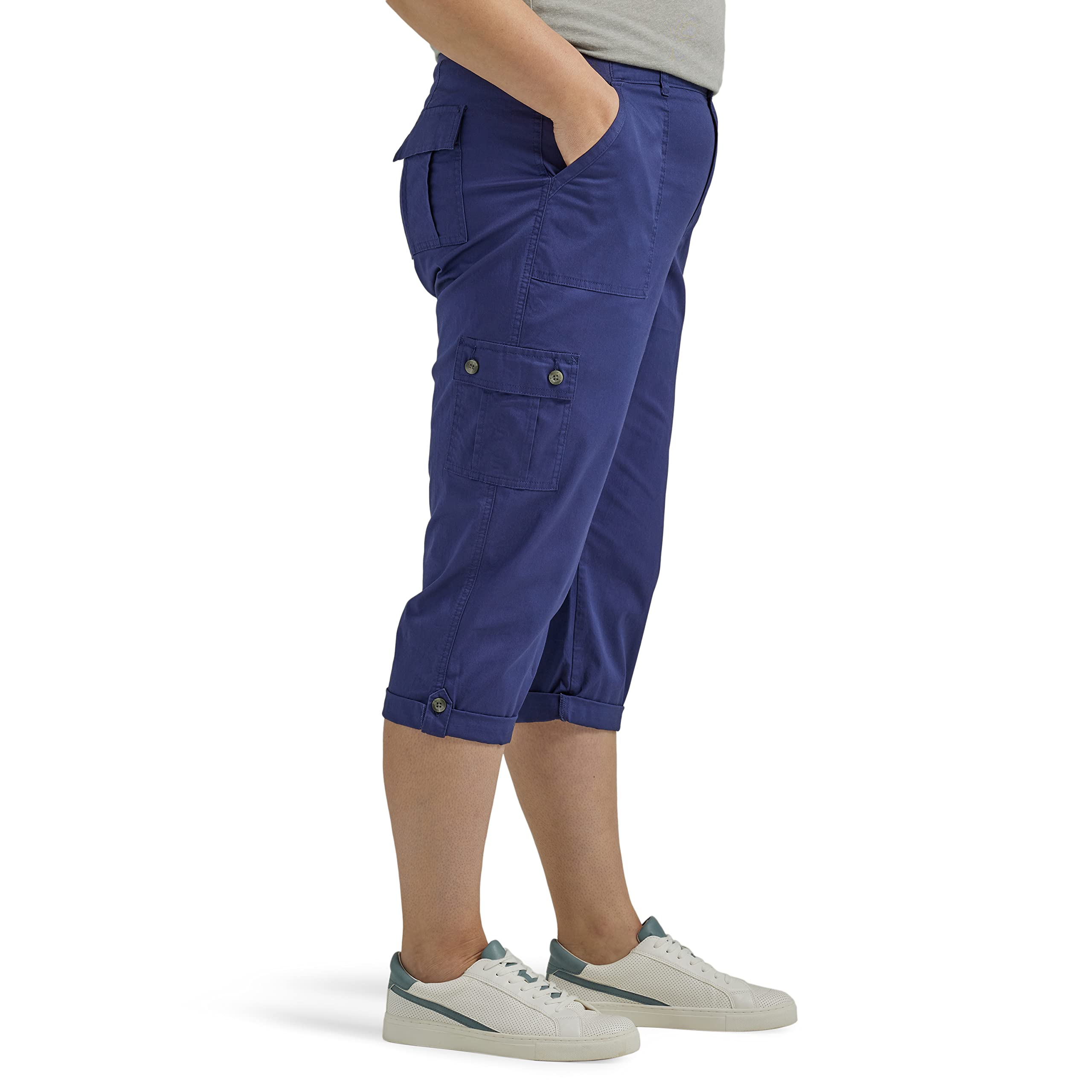 Lee womens Plus Size Ultra Lux Comfort With Flex-to-go Cargo Capri Pant - Image 28