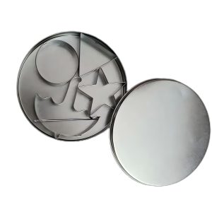 Sugar Candy Making Tools,Stainless Steel Cookie Cutters Biscuit Molds,Chocolate Molds,Umbrella Cookie Cutter,Sugar Biscuit Kit Making for Family And Party Game (6 Set)