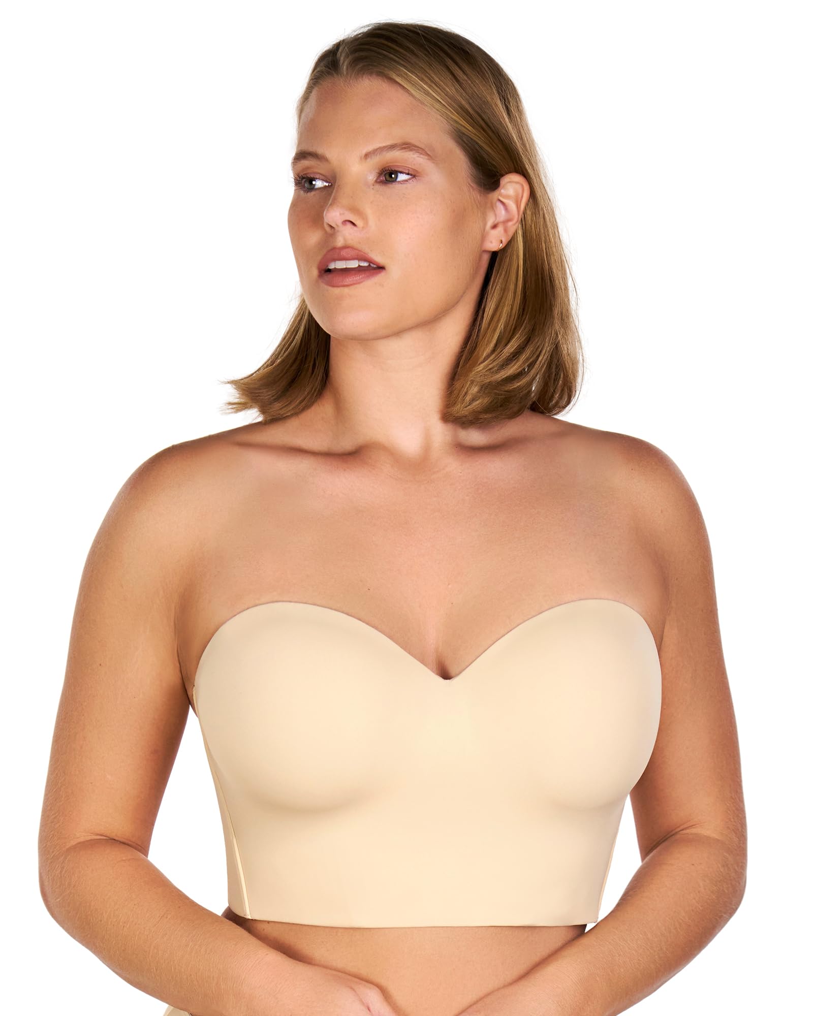 HSIA Longline Strapless Bra for Women, Anti-Slip Support Corset for Large Bust Convertible Bustier Bandeau for Big Breasts - Image 9