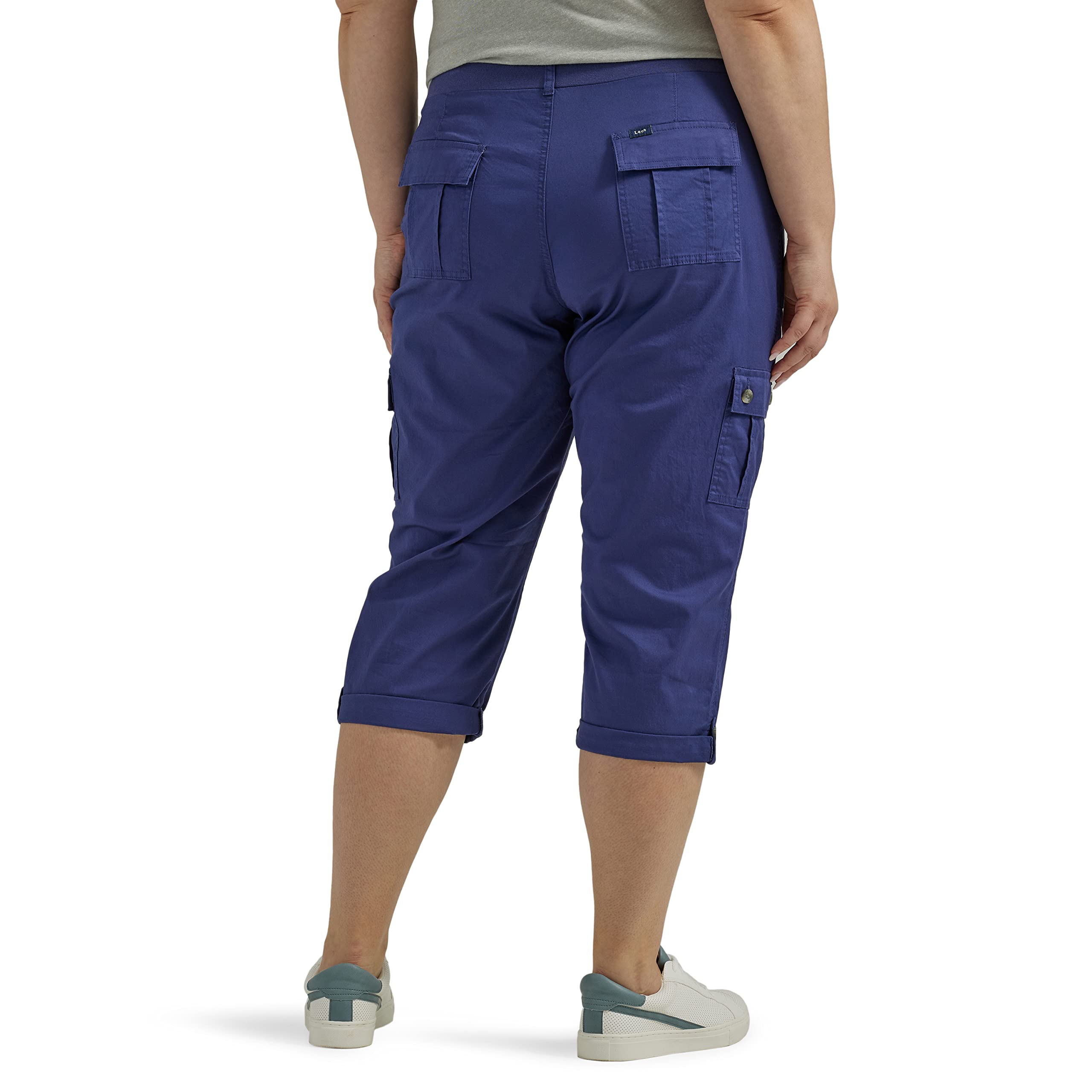 Lee womens Plus Size Ultra Lux Comfort With Flex-to-go Cargo Capri Pant - Image 29