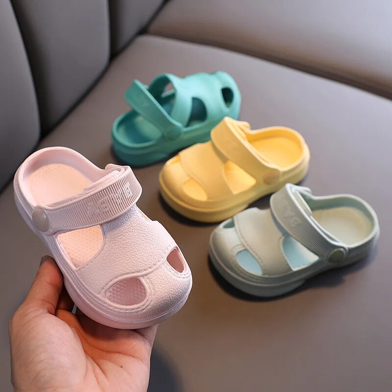 Children's Cave Shoes, Summer Boys, Baby Non-slip Soft Soled Beach Shoes, Girls' Baby Cartoon CHILDREN'S Slippers - Image 3