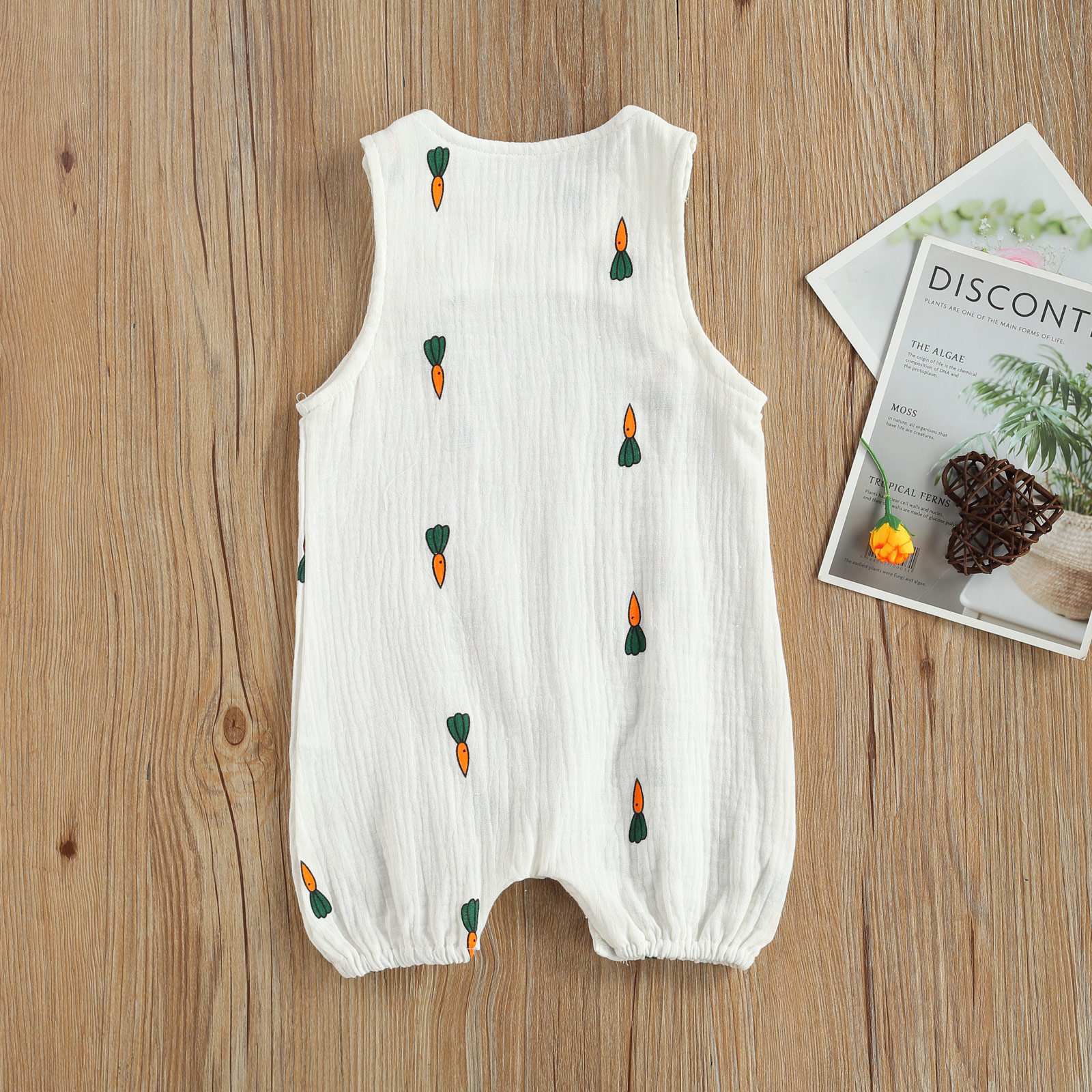 Newborn Infant Baby Boys Girls Rompers Jumpsuits Playsuits Cotton Linen Muslin Sleeveless Toddler Baby Summer Clothing - Image 3