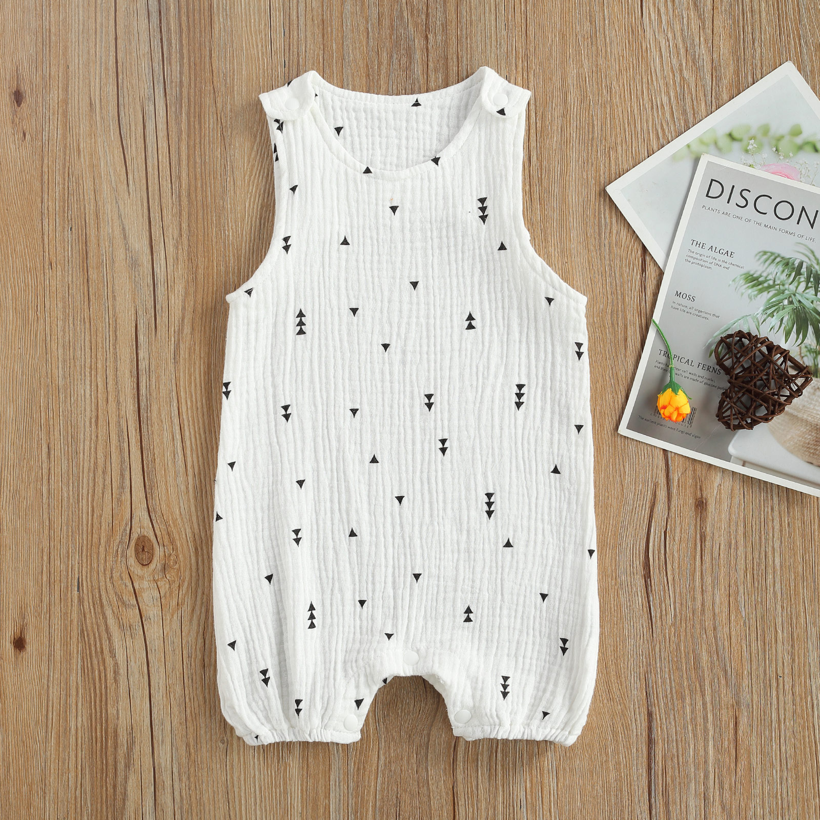 Newborn Infant Baby Boys Girls Rompers Jumpsuits Playsuits Cotton Linen Muslin Sleeveless Toddler Baby Summer Clothing - Image 8