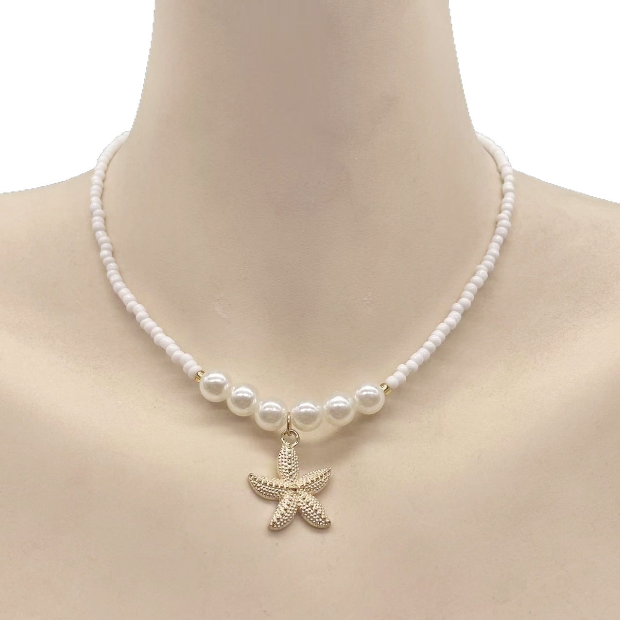 Ocean vacation style necklace female temperament wild creative bead accessories pendant neck accessories female - Image 5