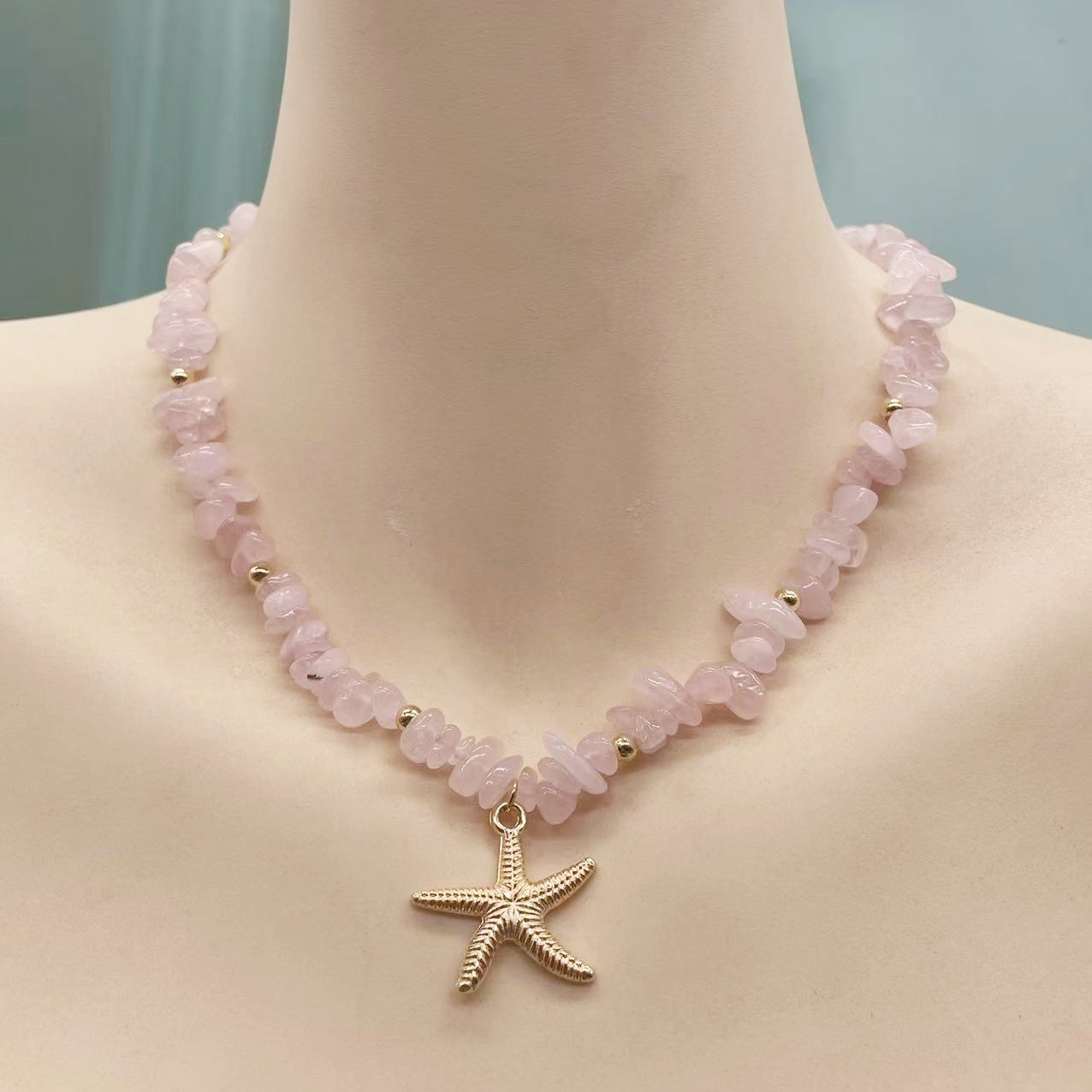 Ocean vacation style necklace female temperament wild creative bead accessories pendant neck accessories female - Image 3