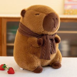 New capabala scarf toast strawberry doctorial hat snot capybara stuffed doll doll cross-border