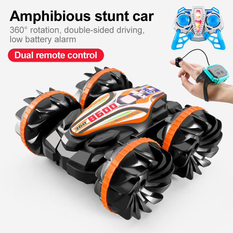 Remote Control Car 2.4G Rc Boat Waterproof Controlled Amphibious Stunt Car 4WD All Terrain Beach Pool Toys for Boys Girls Gift - Image 12