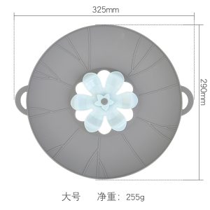 Spot silicone pattern spill-proof pot cover lid for airtight container rotatable pot cover kitchen gadget