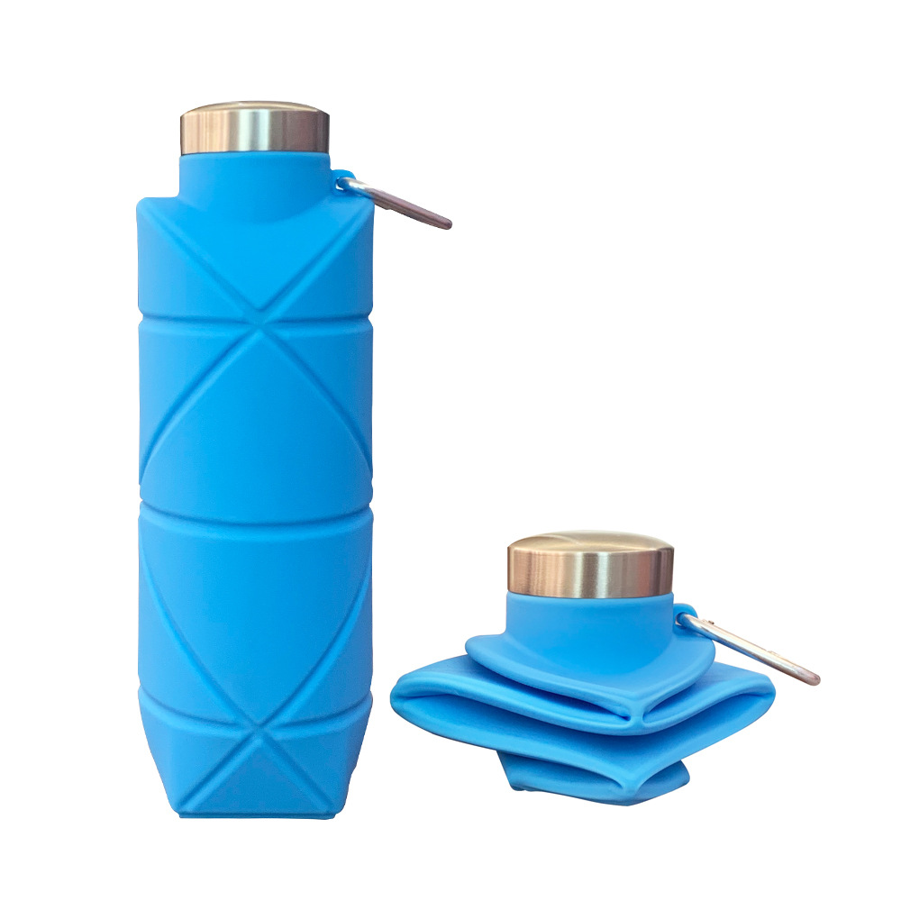 Outdoor Edible Silicon portable water bottle sports water bottle water bottle Diamond silicone folding cups - Image 10
