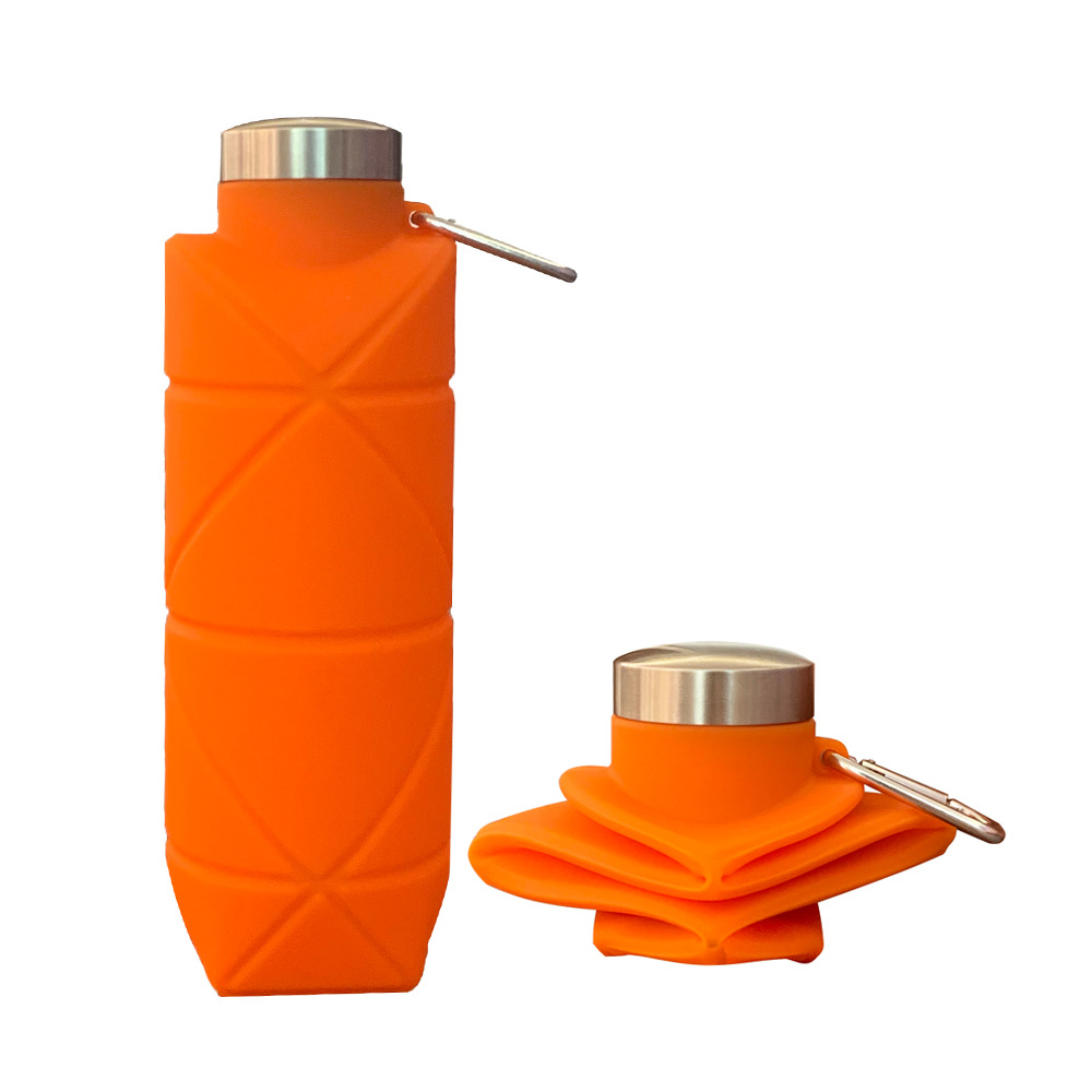 Outdoor Edible Silicon portable water bottle sports water bottle water bottle Diamond silicone folding cups - Image 11