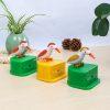 Toothpick box Youmi Internet hot new golden and black lovely birds toothpick box cylinder press type household living room storage box