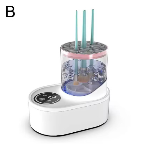 Multi-function cosmetic brush cleaner all-in-one machine tool lazy cleaning puff cleaning air dryer does not hurt brush - Image 9