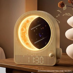 White noise sleeping aid instrument bedroom advanced sense small night lamp star moon simulation sunrise wake-up light (alarm clock)