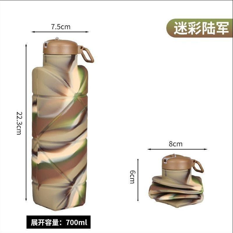 Outdoor Edible Silicon portable water bottle sports water bottle water bottle Diamond silicone folding cups - Image 15