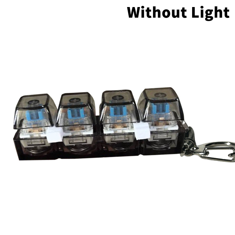 Foreign trade shaft tester nine key button pressure reduction toy keychain pendant fingertip press can add light toy fingertip Press - Image 6