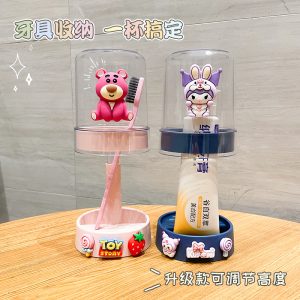 Draining inverted gargle Cup toothbrush cup boys and girls tooth mug cute cartoon toothbrush holder student children washing Cup