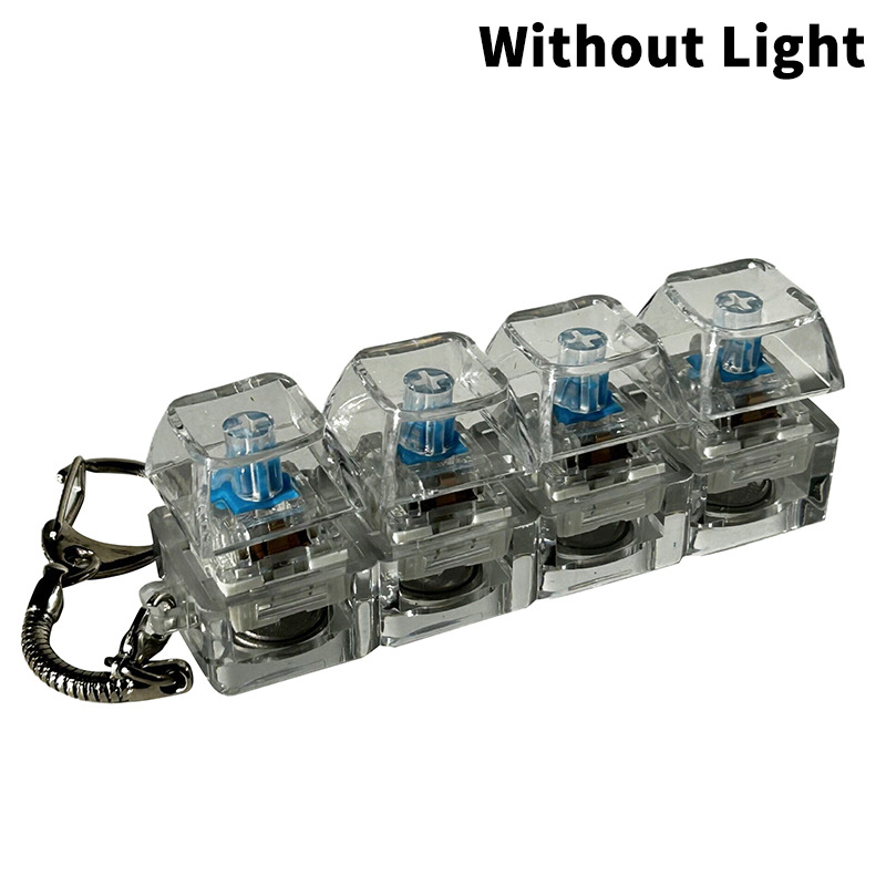 Foreign trade shaft tester nine key button pressure reduction toy keychain pendant fingertip press can add light toy fingertip Press - Image 7