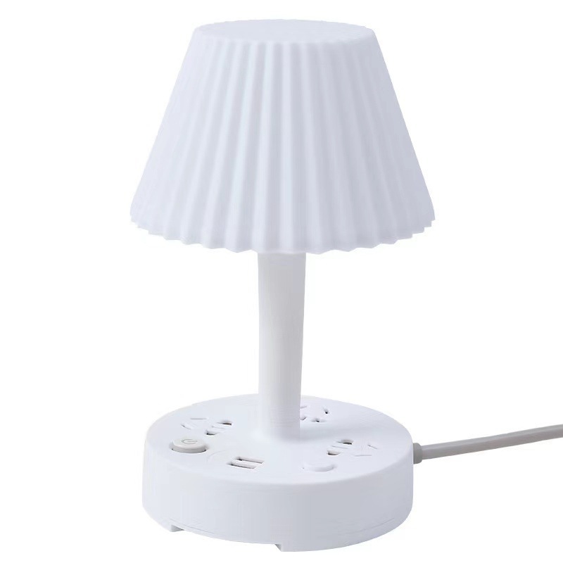 LED eye protection multifunctional lamp socket learning light bedside lamp mobile phone USB charging comes with safety lock power strip - Image 5